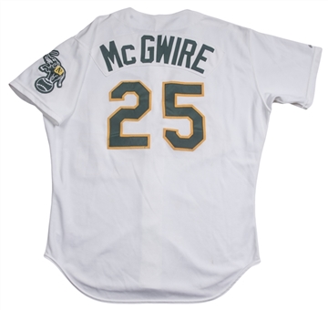 1991 Mark McGwire Game Used & Signed Oakland As Home Jersey (Sports Investors Authentication & PSA/DNA)